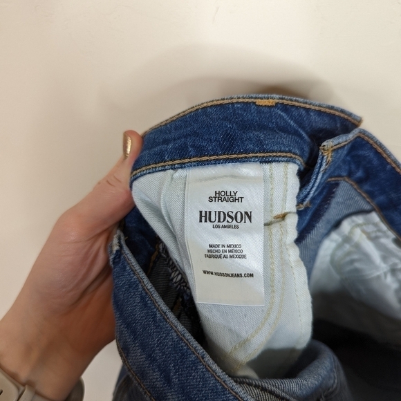Hudson Holly Straight High Rise Cropped Straight Leg Jeans - Picture 5 of 9
